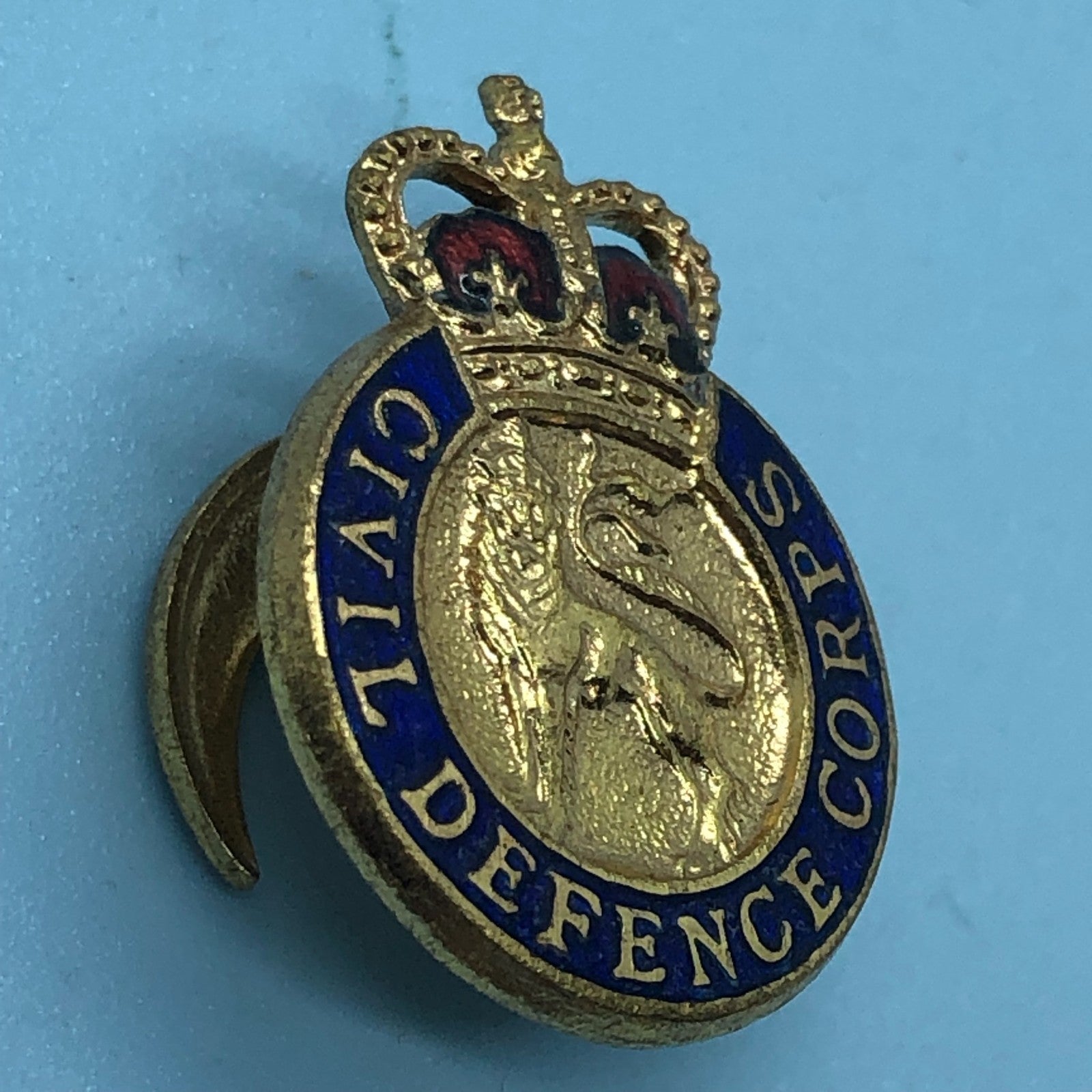 Original British Army Lapel Pin - Civil Defence Corps - The Militaria Shop