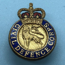 Load image into Gallery viewer, Original British Army Lapel Pin - Civil Defence Corps - The Militaria Shop