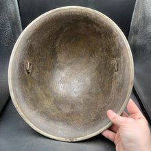 Load image into Gallery viewer, Original British/Canadian Army WW2 Mk3 Turtle High Rivet Combat Steel Helmet - The Militaria Shop