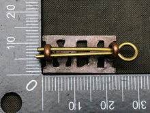 Load image into Gallery viewer, Original WW2 British Royal Navy Brass Shoulder Title - Royal Marines - The Militaria Shop