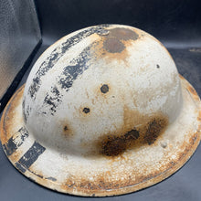 Load image into Gallery viewer, Complete WW2 British Home Front Civil Defence Senior Warden Mk2 Brodie Helmet - The Militaria Shop