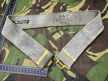 Load image into Gallery viewer, Original British Royal Air Force RAF Blue WW2 37 Pattern Belt - 38" Waist Max - The Militaria Shop