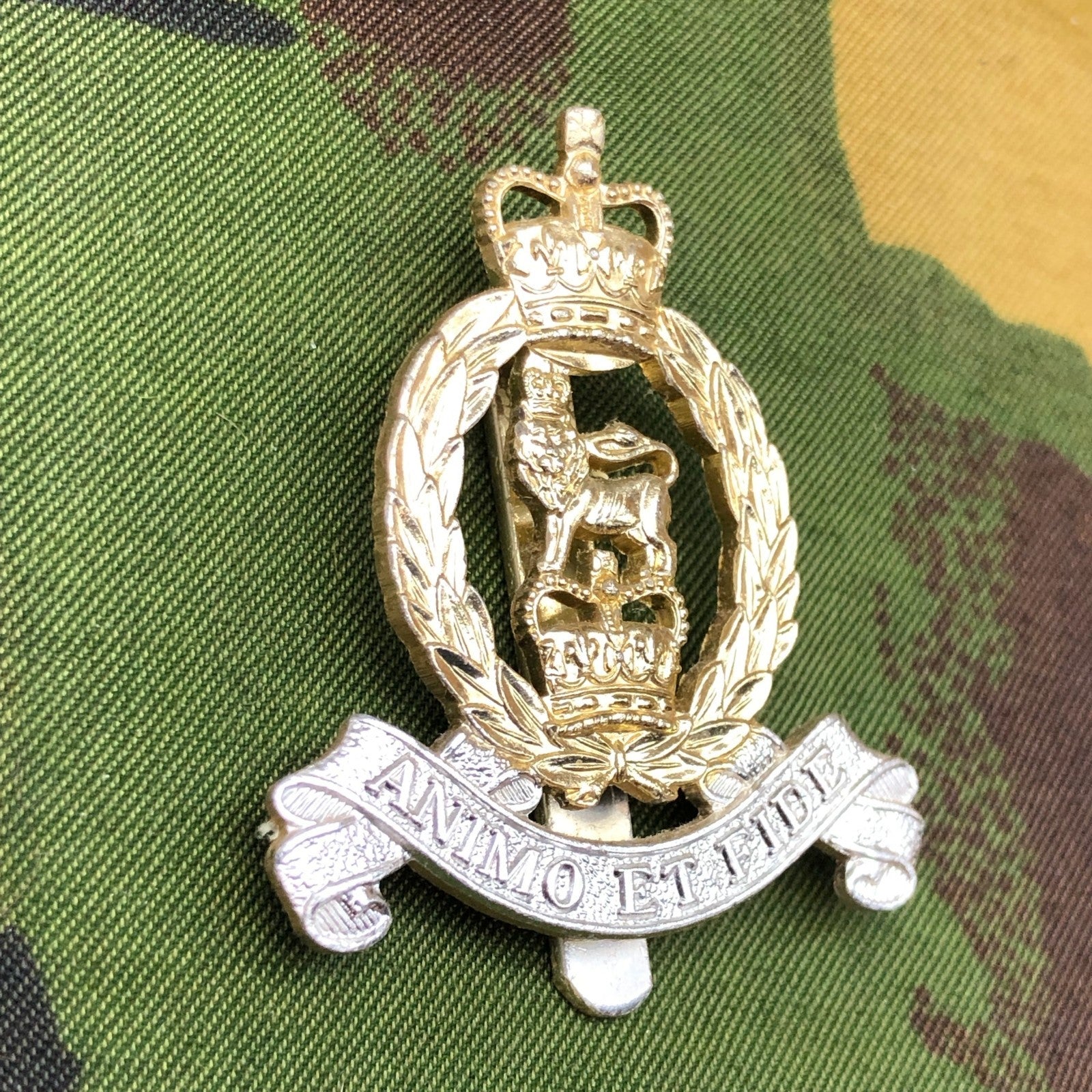 Original British Staybrite Army Cap Badge - Adjutant General's Corps - The Militaria Shop