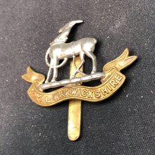 Load image into Gallery viewer, Original WW2 British Army Cap Badge - Royal Warwickshire Regiment - The Militaria Shop