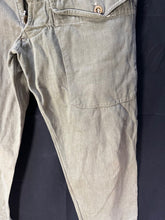 Load image into Gallery viewer, Original British Army / Home Guard Denim Battledress Trousers - 33" Waist - The Militaria Shop