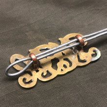 Lade das Bild in den Galerie-Viewer, Original WW1 British Army Royal Army Pay Corps RAPC Brass Shoulder Title - The Militaria Shop