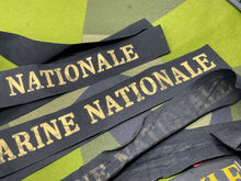 Lade das Bild in den Galerie-Viewer, German & French Navy Cap Tallies - Job Lot - The Militaria Shop