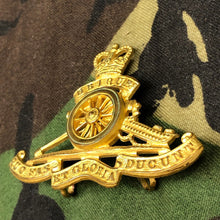 Load image into Gallery viewer, Original British Army Cap Badge - Royal Artillery Regiment - The Militaria Shop