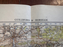 Load image into Gallery viewer, Original WW2 British Army GSGS OS Map of England & Wales - Guildford & Horsham - The Militaria Shop
