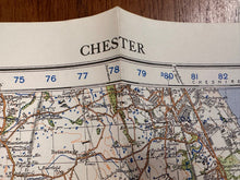 Charger l'image dans la galerie, Original WW2 British Army GSGS OS Map of Great Britain - Chester - The Militaria Shop