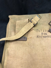 Load image into Gallery viewer, Original WW2 British Army 37 Pattern Large Pack & Strap - 1940 Dated - The Militaria Shop