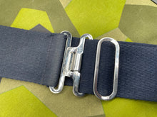 Charger l'image dans la galerie, Original British Royal Navy Blue Canvas Stable Belt - Approx 40" Waist - The Militaria Shop