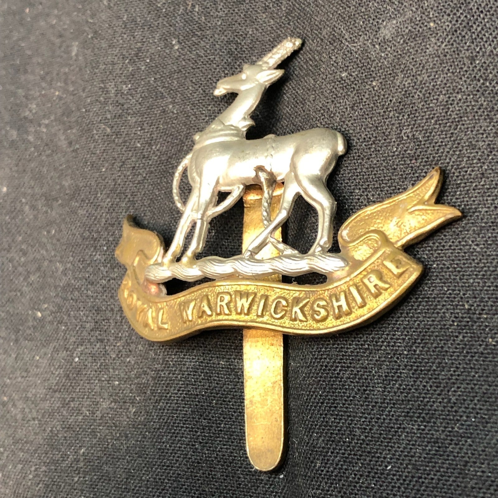 Original WW2 British Army Cap Badge - Royal Warwickshire Regiment - The Militaria Shop