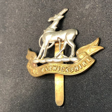 Load image into Gallery viewer, Original WW2 British Army Cap Badge - Royal Warwickshire Regiment - The Militaria Shop
