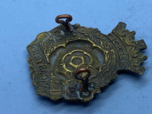 Load image into Gallery viewer, Original British Army WW1 Duke of Lancaster's Own Cap Badge - The Militaria Shop