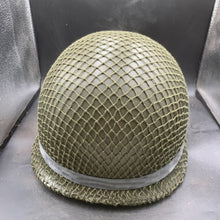Load image into Gallery viewer, Genuine Dutch Army M53 Euroclone of WW2 US M1 Camouflaged Helmet & Liner Set - The Militaria Shop