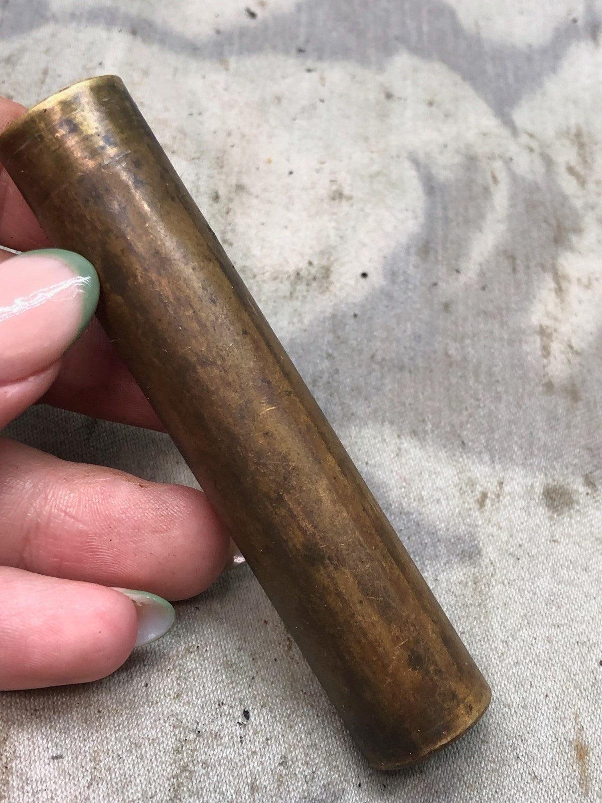 Original WW1 British Army SMLE Enfield Brass Oil Bottle - EFD Marked - The Militaria Shop