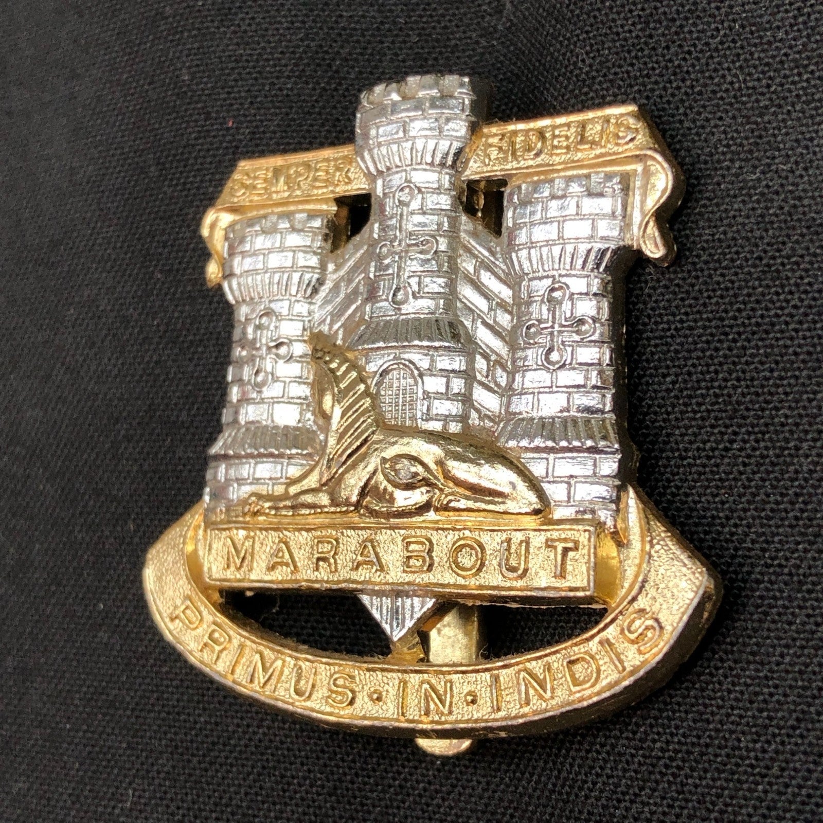 Original British Staybrite Army Cap - Dorset Regiment - The Militaria Shop