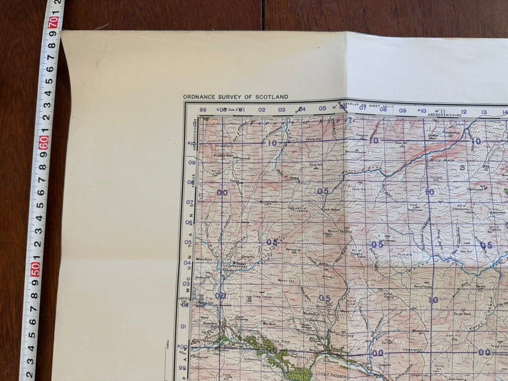 Original WW2 British Army GSGS Map of Scotland - Stonehaven & Brechin - The Militaria Shop