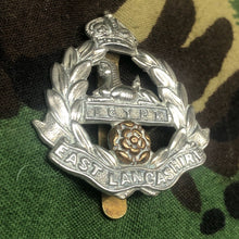 Load image into Gallery viewer, Original WW2 British Army Cap Badge - East Lancashire Regiment - The Militaria Shop