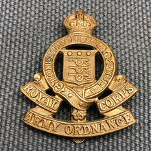Load image into Gallery viewer, Original WW2 British Army Cap Badge - Royal Army Ordnance Corps - The Militaria Shop