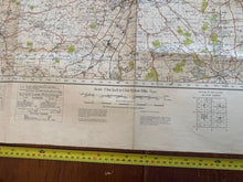 Load image into Gallery viewer, Original WW2 British Army OS Map of Great Britain - Bedford - The Militaria Shop
