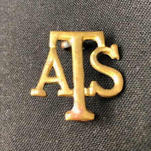 Load image into Gallery viewer, Original WW2 British Army Brass Shoulder Title ATS Auxiliary Territorial Service - The Militaria Shop