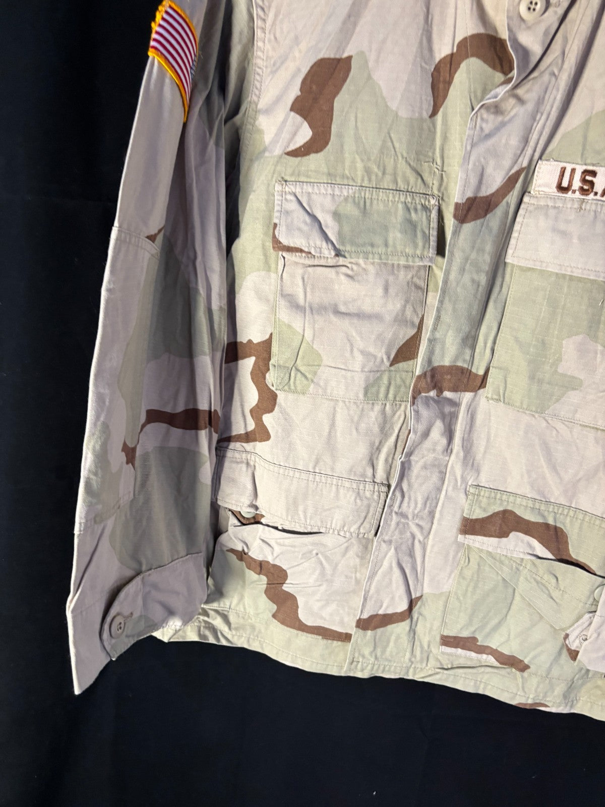 Gulf War US Army DCU Camouflaged Combat Field Coat/Jacket - Medium/Short - The Militaria Shop