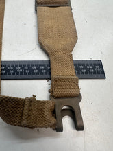 Load image into Gallery viewer, Original WW2 British Army 37 Pattern 1943 Dated L Strap - The Militaria Shop