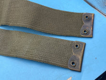 Load image into Gallery viewer, Original Pair of British Army 37 Pattern Khaki Canvas L-Straps - The Militaria Shop
