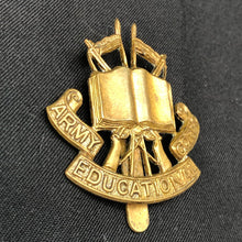 Load image into Gallery viewer, Genuine British Army WW2 Army Education Corps AEC Cap Badge - The Militaria Shop
