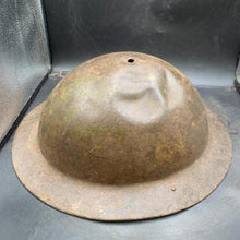 Load image into Gallery viewer, Original British Army WW2 Rolled Edge Mk2 Combat Helmet - The Militaria Shop