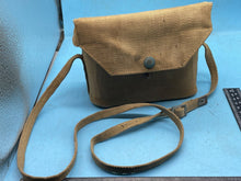 Load image into Gallery viewer, Original WW2 British Army 37 Pattern Economy Binocular Case with Shoulder Strap - The Militaria Shop