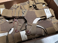 Load image into Gallery viewer, Original British Army WD Marked WW2 Pattern Sock Suspenders - Unissued from Box - The Militaria Shop