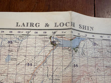 Load image into Gallery viewer, Original WW2 British Army GSGS Map of Scotland - Lairg & Loch Shin - The Militaria Shop
