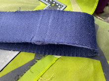Charger l'image dans la galerie, Original British Royal Navy Blue Canvas Stable Belt - Approx 40" Waist - The Militaria Shop