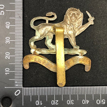 Load image into Gallery viewer, Genuine WW2 British Army Brass Cap Badge - Herefordshire Light Infantry - The Militaria Shop