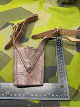 Load image into Gallery viewer, Original British Army WW1 / WW2 Sam Brown Officers' Sword Frog - The Militaria Shop