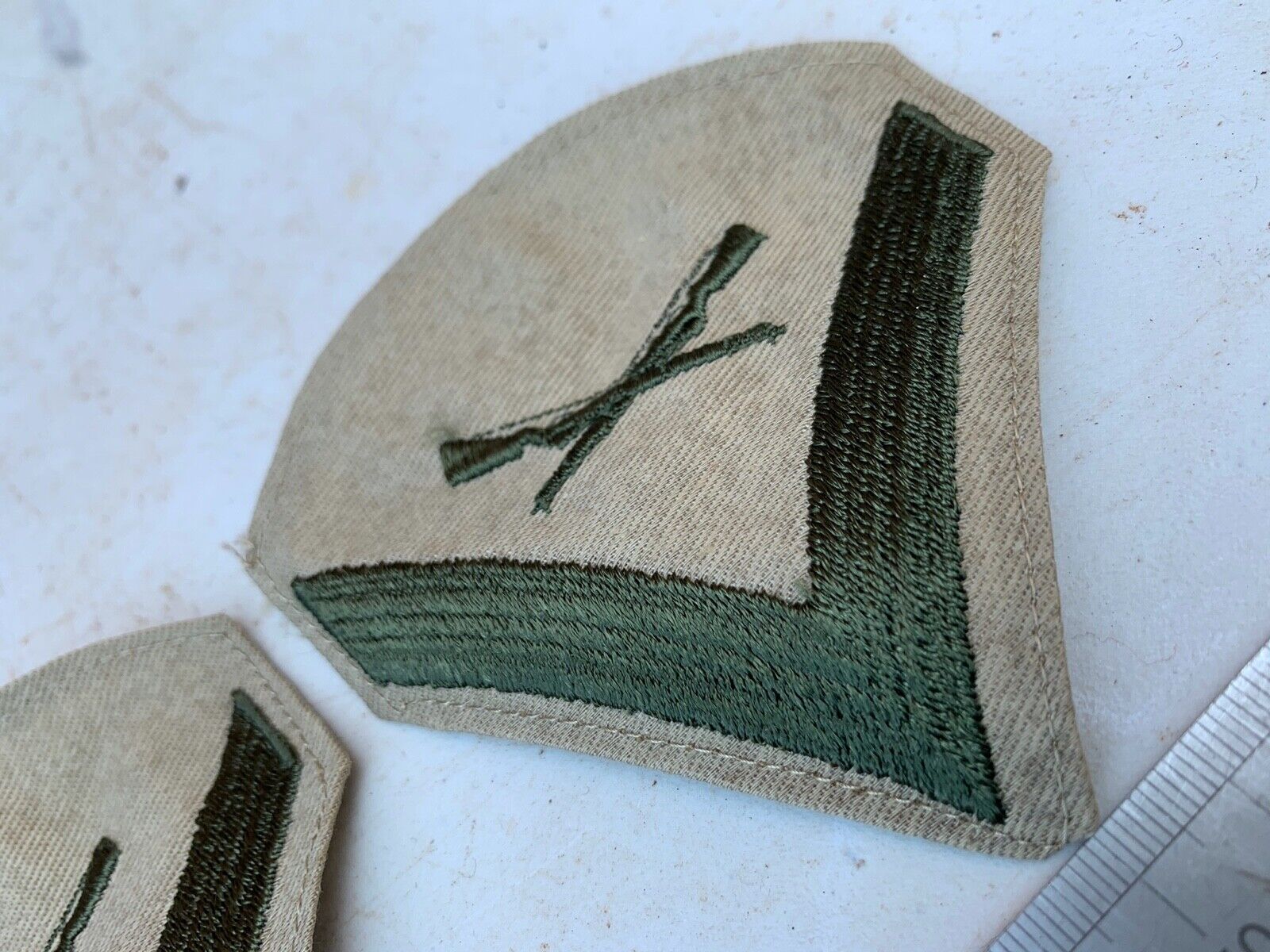 Pair of USMC United States Marine Corps Army Rank Chevrons - Lance Corporal - The Militaria Shop