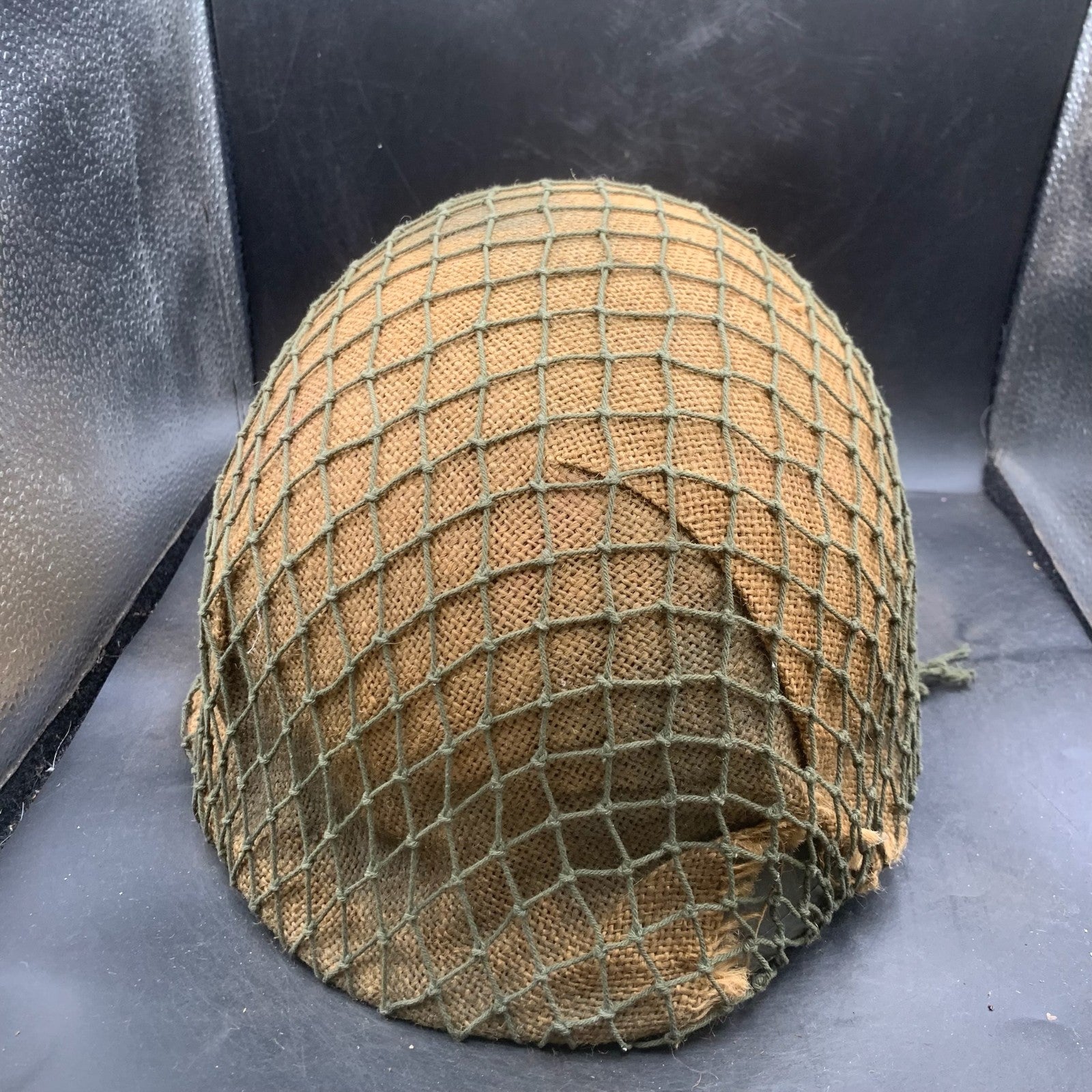 Genuine Dutch Army M53 Euroclone of US M1 Camouflaged Helmet & Liner Set - The Militaria Shop