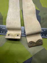 Load image into Gallery viewer, Original WW2 British Army Matching Pair of L-Straps ME Co. Marked - The Militaria Shop