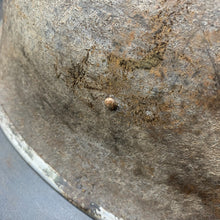 Load image into Gallery viewer, Original British/Canadian Army WW2 Mk3 Turtle High Rivet Combat Steel Helmet - The Militaria Shop