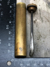 Load image into Gallery viewer, Original WW1 British Army SMLE Enfield Brass Oil Bottle - EFD Marked - The Militaria Shop