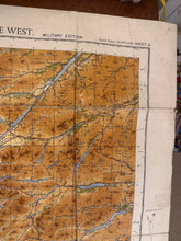 Load image into Gallery viewer, Original WW2 British Army RAF Navy Base Map of Scotland - Glasgow & Middle West - The Militaria Shop