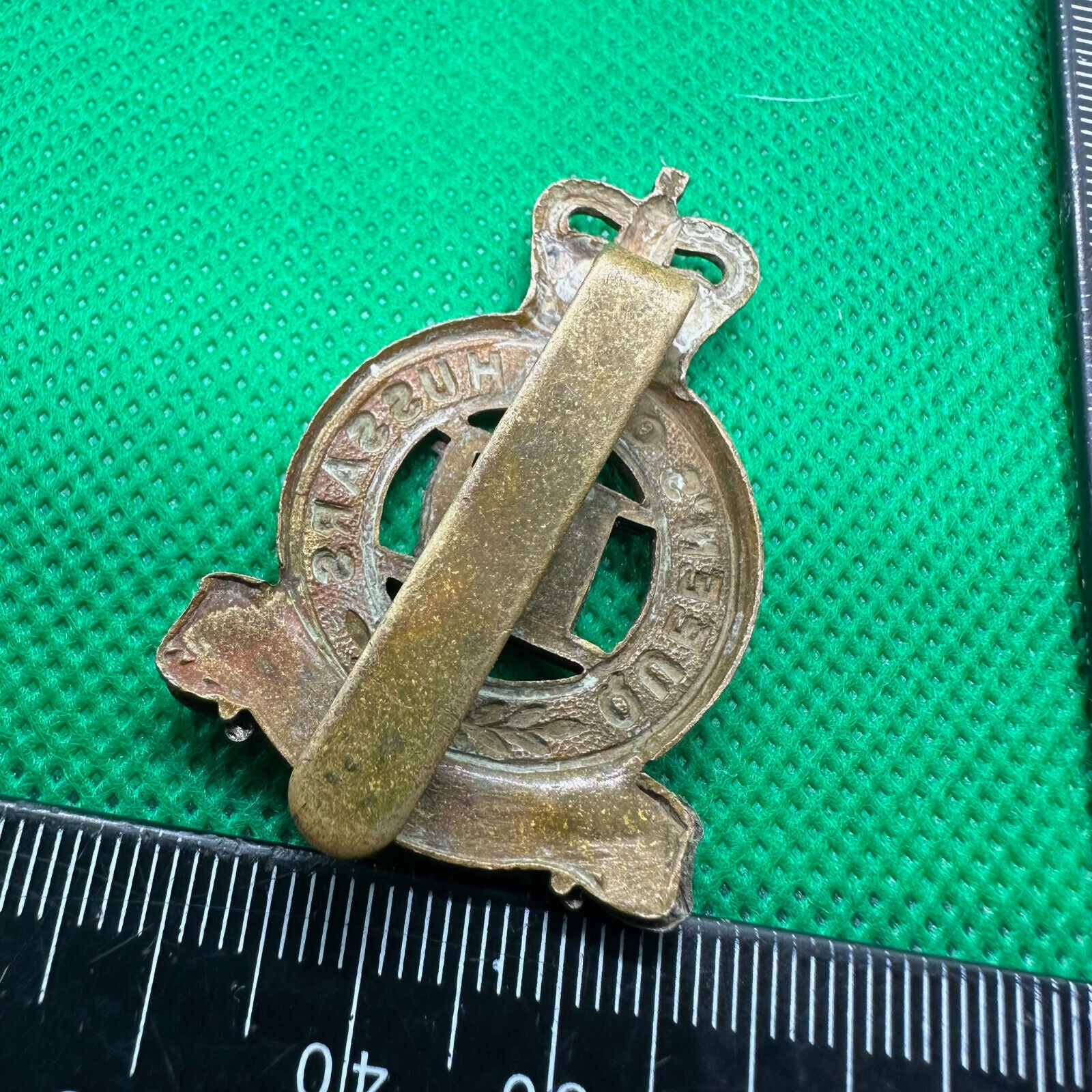 Original British Army Queen's Own Hussars Regiment Cap Badge - The Militaria Shop