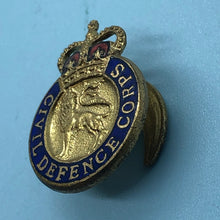 Load image into Gallery viewer, Original British Army Lapel Pin - Civil Defence Corps - The Militaria Shop