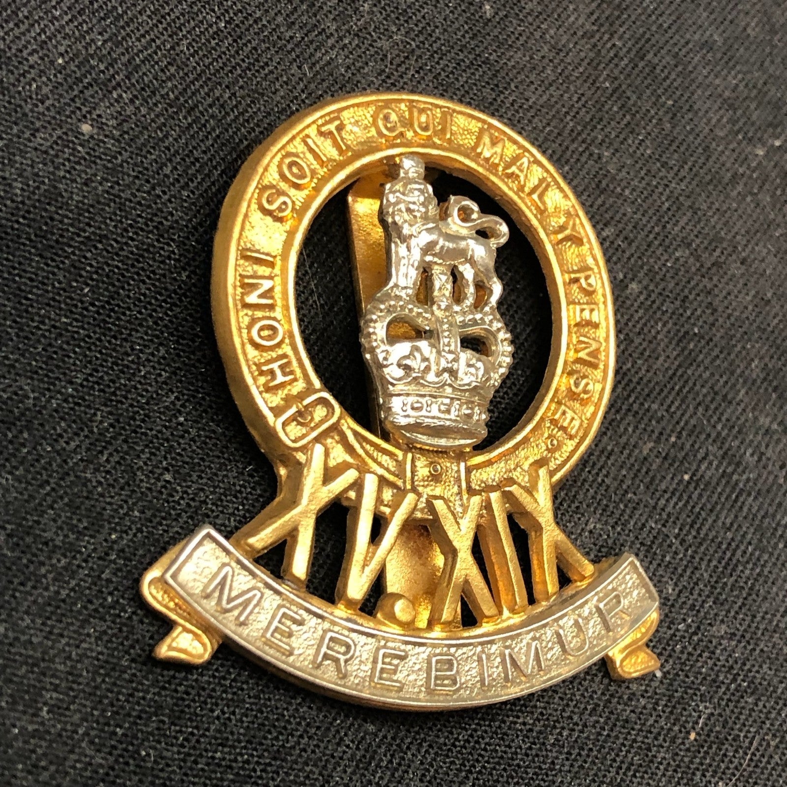 Genuine British Army Brass Cap Badge - 15th/19th The King's Royal Hussars - The Militaria Shop