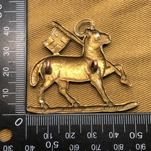 Load image into Gallery viewer, Original WW2 British Army Queen's Royal Regiment (West Surrey) Cap Badge - The Militaria Shop