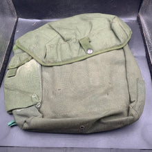 Load image into Gallery viewer, Genuine British Army Surplus OD Green Gas Mask Bag Haversack - The Militaria Shop