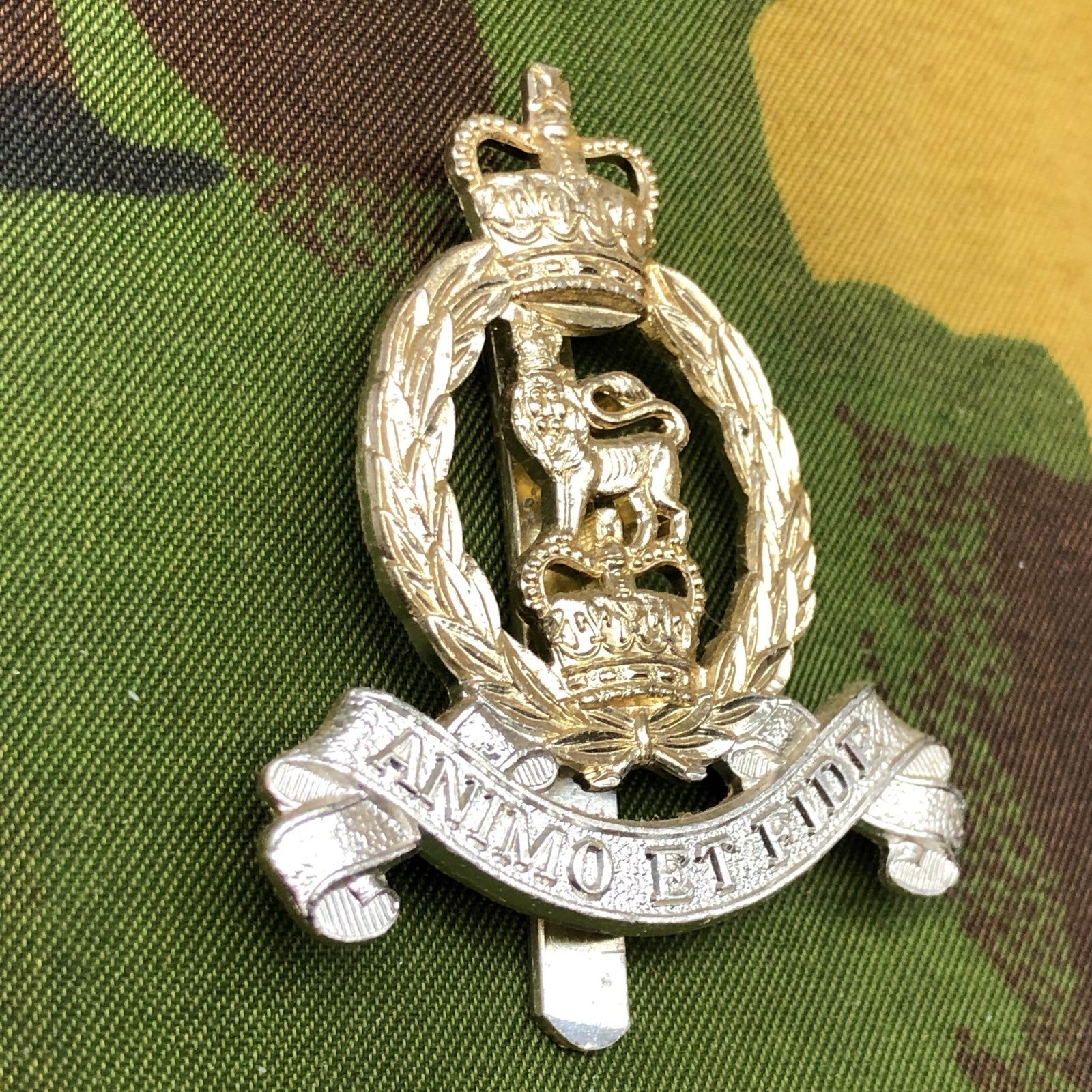 Original British Staybrite Army Cap Badge - Adjutant General's Corps - The Militaria Shop